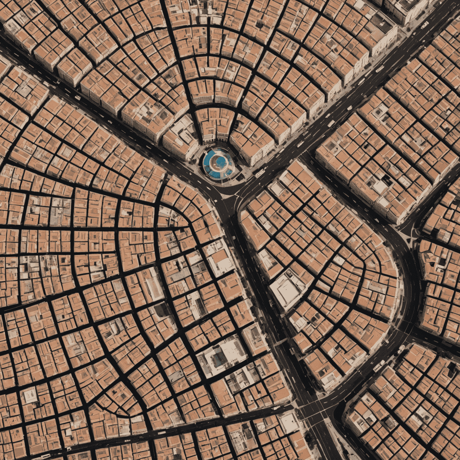 Mapa mostrando la ubicación de nuestra oficina en Madrid, España. Se ve un punto marcado en la Calle del Sol, 123, rodeado de calles y puntos de interés cercanos.